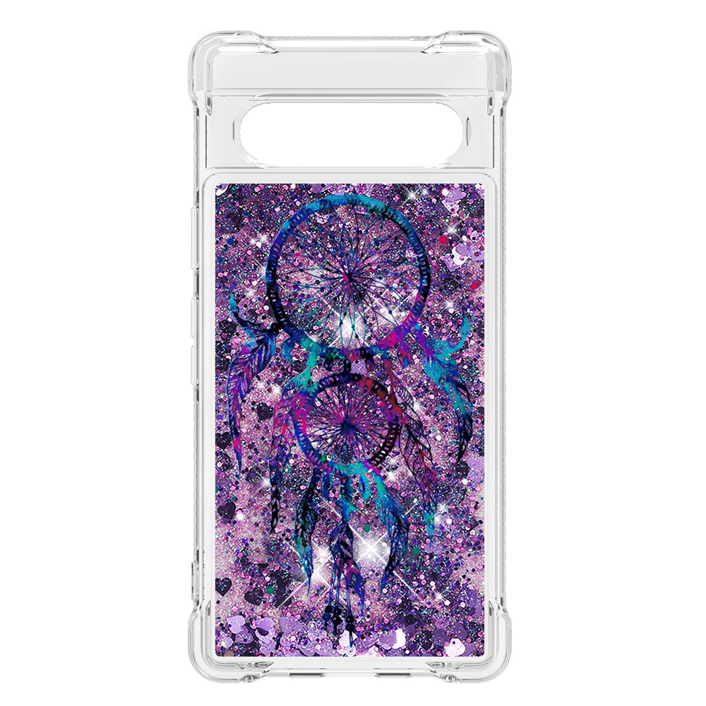 YB Quicksand Series-2 Phone Case for Google Pixel 7a 5G Anti-Drop Soft TPU Glittery Quicksand Case Pattern Printed Protective Cover YB Quicksand Series-2 Phone Case for Google Pixel 7a 5G Anti-Drop Soft TPU Glittery Quicksand Case Pattern Printed Protective Cover